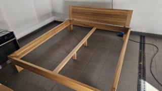 Łóżko dębowe Luzerna (200cm x 180cm)
