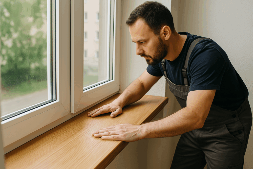 jak zamontować nakładki drewniane na stare parapety stolarnialobzow.pl