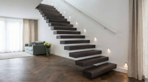 schody półkowe - przykład realizacji u Klienta