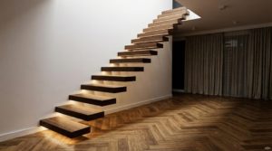 schody półkowe - przykład realizacji u Klienta